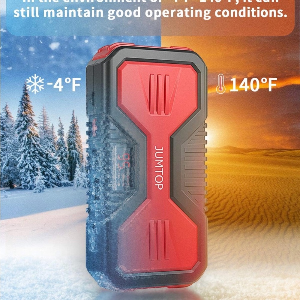 Red and Black Jump Starter 
BRAND NEW ‼️‼️‼️‼️‼️ - Picture 8 of 8